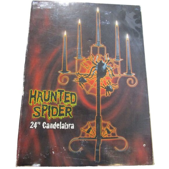 Haunted Spider 24" Candelabra By Spencers - Picture 1 of 12